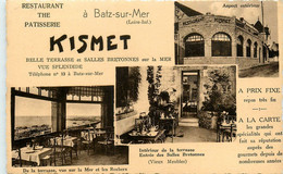 Batz Sur Mer * Restaurant Thé Patisserie KISMET * Cpa Pub * Multivues De L'établissement - Batz-sur-Mer (Bourg De B.)