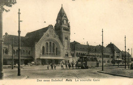 Metz * La Nouvelle Gare * Tramway Tram * Ligne Chemin De Fer Moselle - Metz
