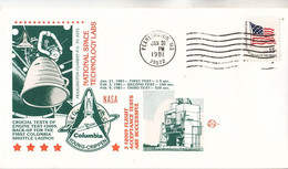 1981 USA  Space Shuttle National Space Technology Labs  Commemorative Cover C - America Del Nord