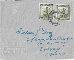 Lettre Par Avion Du CONGO ( Elisabethville ) Vers BELGIQUE ( Zaventem ) 1947 - Lettres & Documents