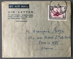 Kenya, Uganda & Tanganyika - Enveloppe 1953 Pour Paris - (C1929) - Kenya, Ouganda & Tanganyika
