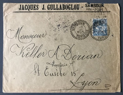 Levant N°17 Sur Enveloppe TAD Perlé SAMSOUN, Turquie 28.11.1903 - (C1999) - Briefe U. Dokumente