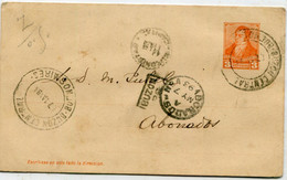 ARGENTINE / ARGENTINA  : PRECURSEUR - Entier Postal 3 Centavos - 1893 - Cachet " BOZON CENTRAL BUENOSAIRES " - Briefe U. Dokumente