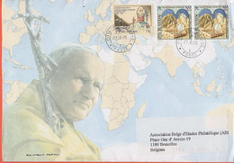 CITTA' DEL VATICANO - 2005 - 750 Giovanni Paolo II + 2 X 500 Pellegrinaggio Giubilare Monte Sinai - Medium Envelope - Vi - Cartas & Documentos