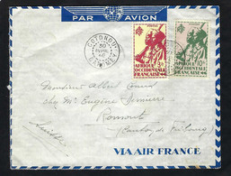 DAHOMEY 1946: LSC De Cotonou Pour La Suisse - Lettres & Documents