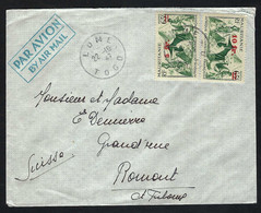 TOGO 1947: LSC De Lomé Pour La Suisse, Avec TP De Mauritanie - Covers & Documents