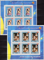 Mercury 9 Jemen 871+878 2x6KB ** 12€ Astronauten Im Weltall 1963 History Space Exploration Ss Sheetlets Bf KD Yemen - Etats-Unis