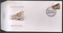 BUZIN / FDC / COB 2792 / GRIVE LITORNE - 1985-.. Birds (Buzin)