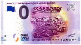 Billet Touristique - 0 Euro - Allemagne - 47ème Oldtimer Grand-Prix Nürburgring (2019-2) - Pruebas Privadas