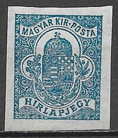 Hungary 1922. Scott #P9 (M) Newspaper - Periódicos