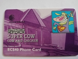 ST LUCIA    $ 40,-    CABLE & WIRELESS  STL-277C  277CSLC  SUPER COW       Fine Used Card ** 4415** - St. Lucia