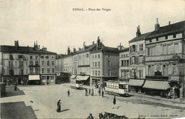 épinal * La Place Des Vosges * Tramway Tram * Quincaillerie * Librairie Papeterie - Epinal