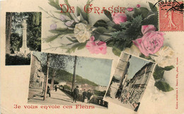 Grasse * Souvenir De La Commune * Je Vous Envoie Ces Fleurs * Multivues - Grasse