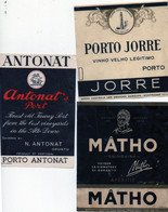 3 étiquettes Années 1950. Porto Et Quinquina - Autres & Non Classés