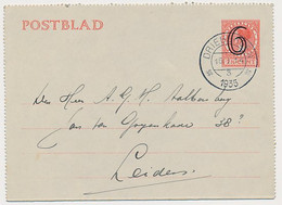 Postblad G. 17 X Driebergen - Leiden 1935 - Interi Postali