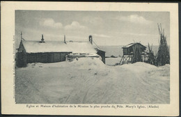 POLAIRES - CP NEUVE DE L'ÉGLISE & MAISON DE MARY'S IGLOO EN ALASKA - TB - Arctische Fauna