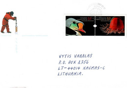 Canada 2007. The Letter Was Sent To Lithuania ( 2007 Marks The Fourth International Polar Year, Birds ) - Otros