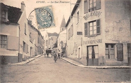 Epone          78        La Rue Fournier. Hôtel De L'Espérance   (voir Scan) - Epone