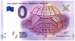 Billet Touristique - 0 Euro - Italie - Galleria Vittorio Emanuele - Milano - (2018-1) - Pruebas Privadas