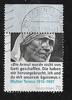 GERMANY 2010 MOTHER TERESA CENTENARY COMMEMORATION OF HER BIRTH - Otros & Sin Clasificación