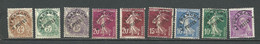 France Lot De 9 Timbres Préoblitérés Avant 1900-1940 PETIT PRIX - 1893-1947