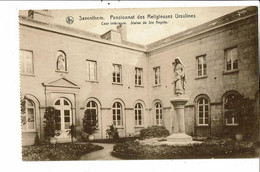 CPA Carte Postale Belgique-Saventhem- Pensionnat Des Religieuses Ursulines Cour Intérieure Statue De Ste Angèle-VM25919m - Zaventem