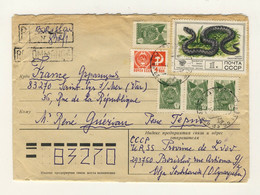 URSS Soviet Union 1978 - Mi.4678 + Definitives On Registered Air Mail Cover - Storia Postale