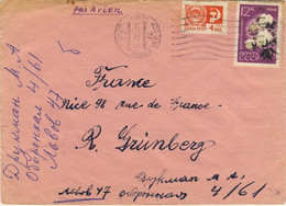 URSS Soviet Union 1970 Mi.2927A & 3282y On Air Mail Cover To France - Brieven En Documenten