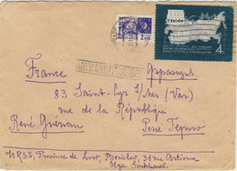 URSS Soviet Union 1967 Mi.3271 & 3280x On Cover To France - Covers & Documents