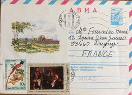 URSS Soviet Union - 1980 Air Postal Cover Uprated Mi.4389, Mi.5104 (Moscow) - 1980-91