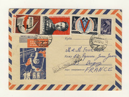 URSS Soviet Union 1967 Mi.3331, 3333 & 3355 On Air Mail Cover (Postal Envelope) - Cartas & Documentos