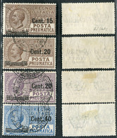 1924/25 Regno D'Italia Posta Pneumatica Set Usato N° S1901 - Rohrpost