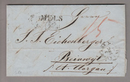 CH Heimat SG Mels 1858-11-28 BOM Nach Beinwyl AG - Lettres & Documents