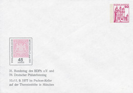 BRD,  PU 112 D2/025, BuSchl 50, München, Bundes- Und Philatelistentag - Private Covers - Mint