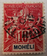 Mohéli - Archipel Des Comores - 1906-07 -  Y&T N°5 /0/ - Used Stamps