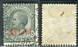 1923 Regno D'Italia BLP 15c Grigio Soprastampa Rossa N°14c Usato - Stamps For Advertising Covers (BLP)