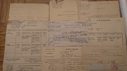ROGER GARCIA BRIGADIER CHEF 7 DIVISION INFANTERIE ALGERIENNE - NE 1916 ORAN ALGERIE CLASSE 1936 - LOT DE 12 DOCUMENTS - Other & Unclassified