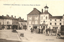 Cpa Thenezay Le Bas De La Place Du Mrché - Thenezay
