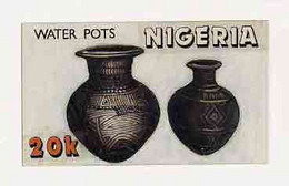 Nigeria 1990, Pottery - Original Hand-painted Artwork For 20k Value (Water Pot) By Unknown Artist - Nigeria (1961-...)