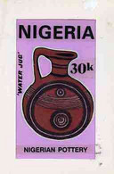 Nigeria 1990, Pottery - Original Hand-painted Artwork For 30k Value (Water Jug) By Unknown Artist - Nigeria (1961-...)