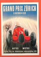 ZDE-21 Litho Repro Affiche Plakat Grand Prix Zürich Octobre 1939..Grand Format, Non Circulé - Grand Prix / F1