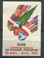 POZNAN/POLOGNE 1928 FOIRE INTERNATIONALE - Cinderellas