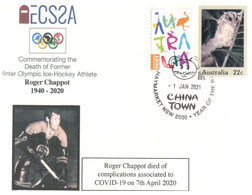 (DD 22) (Australia) COVID-19 Pademic Related Death - Olympic Athlete -  Roger Chappot (7-4-2020) Ice Hockey - Krankheiten