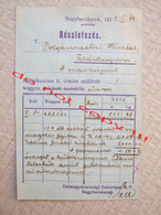 Banat: Nagybecskerek. Zrenjanin - Délmagyarországi Cukoripar R.-T. ( 1918 ) To Fehertemplom ( Bela Crkva ) - Banat-Bacska