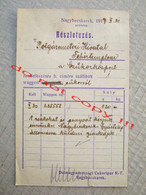 Banat: Nagybecskerek. Zrenjanin - Délmagyarországi Cukoripar R.-T. ( 1917 ) To Fehertemplom ( Bela Crkva ) - Banat-Bacska