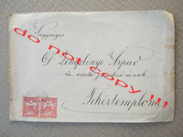 Envelope - Banat: From Alibunar To Fehertemplom ( Bela Crkva ), 1915. - Banat-Bacska