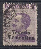 TRENTINO ALTO ADIGE  1918 FRANCOBOLLI D'ITALIA DEL 1901-17 SOPRASTAMPATI SASS. 26 USATO VF - Trento