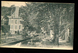 27 - Beaumont Le Roger : Manoir De Chantereine - Verso Tampon Ambulant Paris à Caen 4-8-1924 - Beaumont-le-Roger