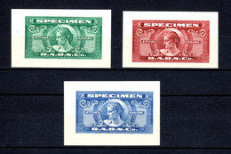 CANADA - 1935 - RARE 3 Dummy Stamps B.A.B.N.Co. - Specimen Essay Proof Trial Prueba Probedruck Test - Varietà & Curiosità