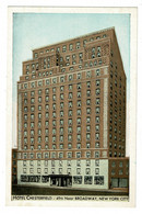 Ref 1438 - Early USA Postcard - Hotel Chesterfield 47th Street Near Broadway New York - Cafés, Hôtels & Restaurants